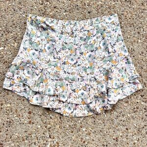 Lauren Conrad LC Daisy Floral Tiered Ruffled Mini Skirt Size XXL